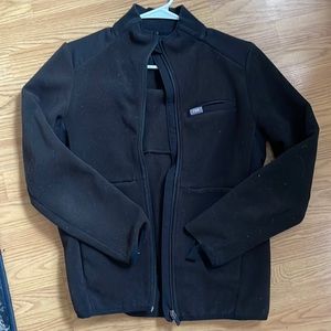 Black FIGS utility jacket